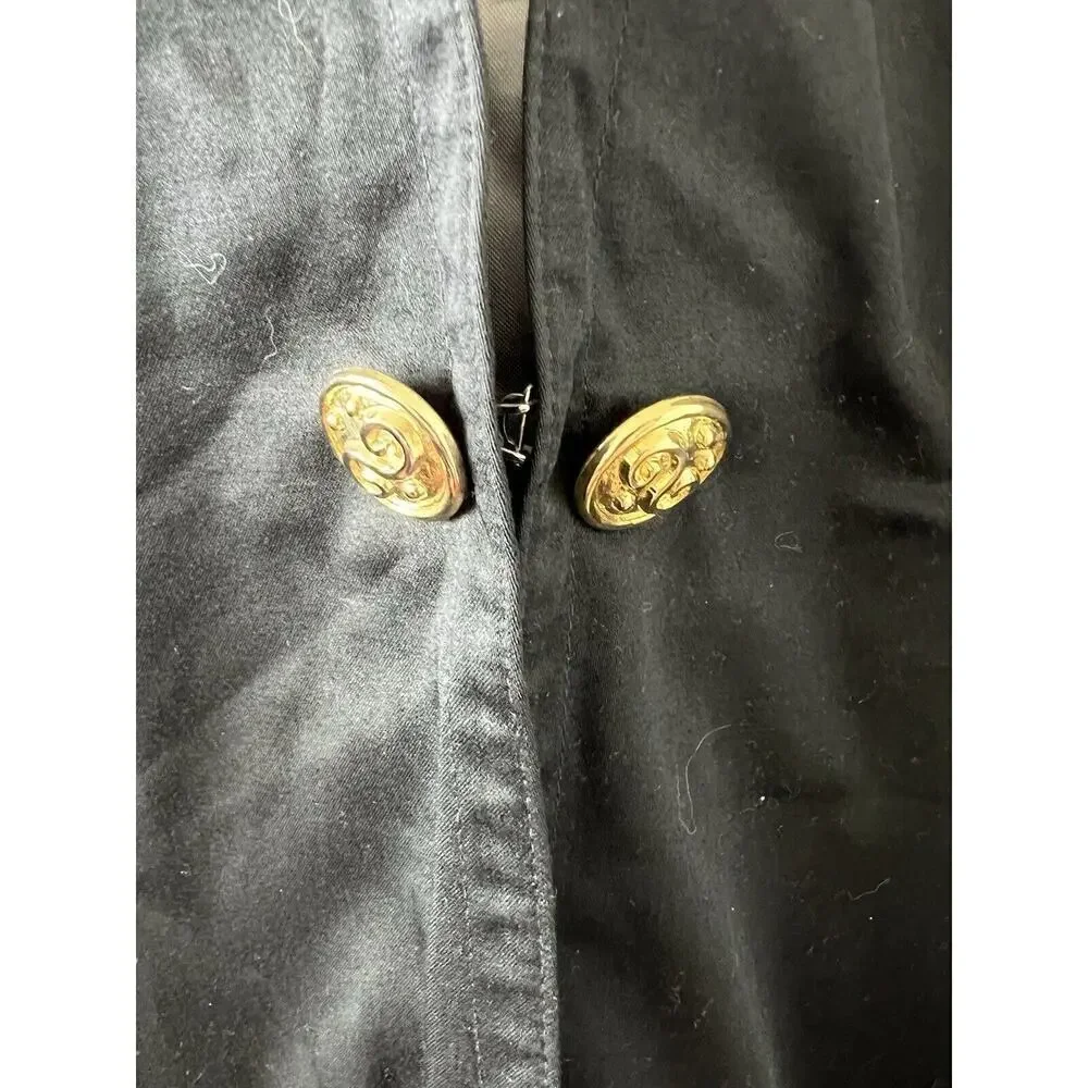 Laurèl Black Blazer Gold Hardware Size 38